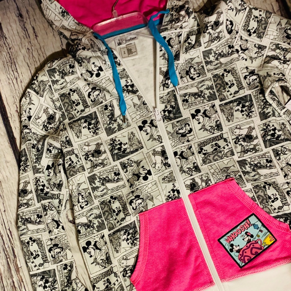 NWT: Disney “ cartoon” Minnie hoodie jacket